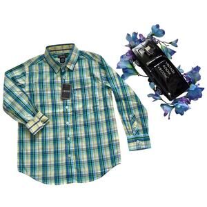 Izod NWT Plaid Button Down Shirt Boys L (8/10)